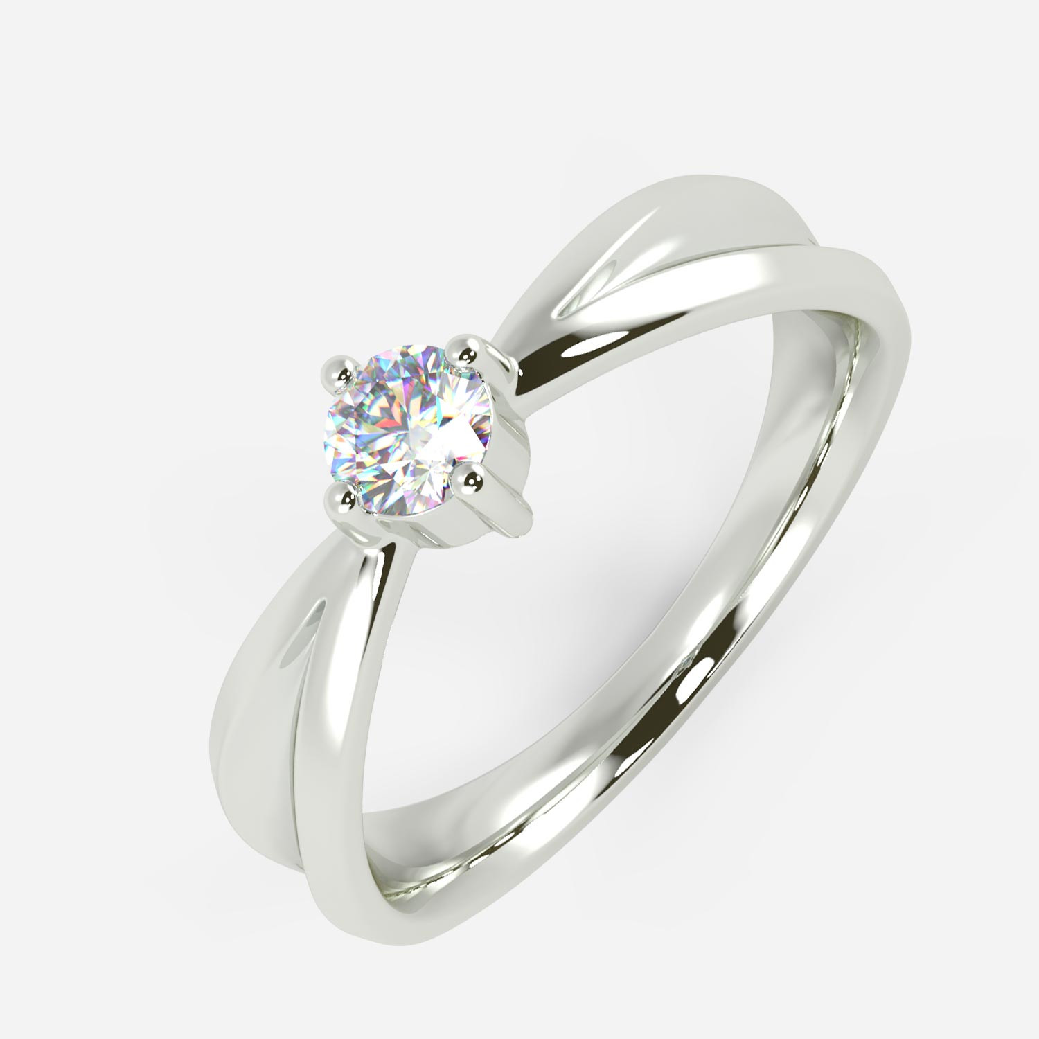 Mine Solitaire White Gold Ring Mount UIRG21838W