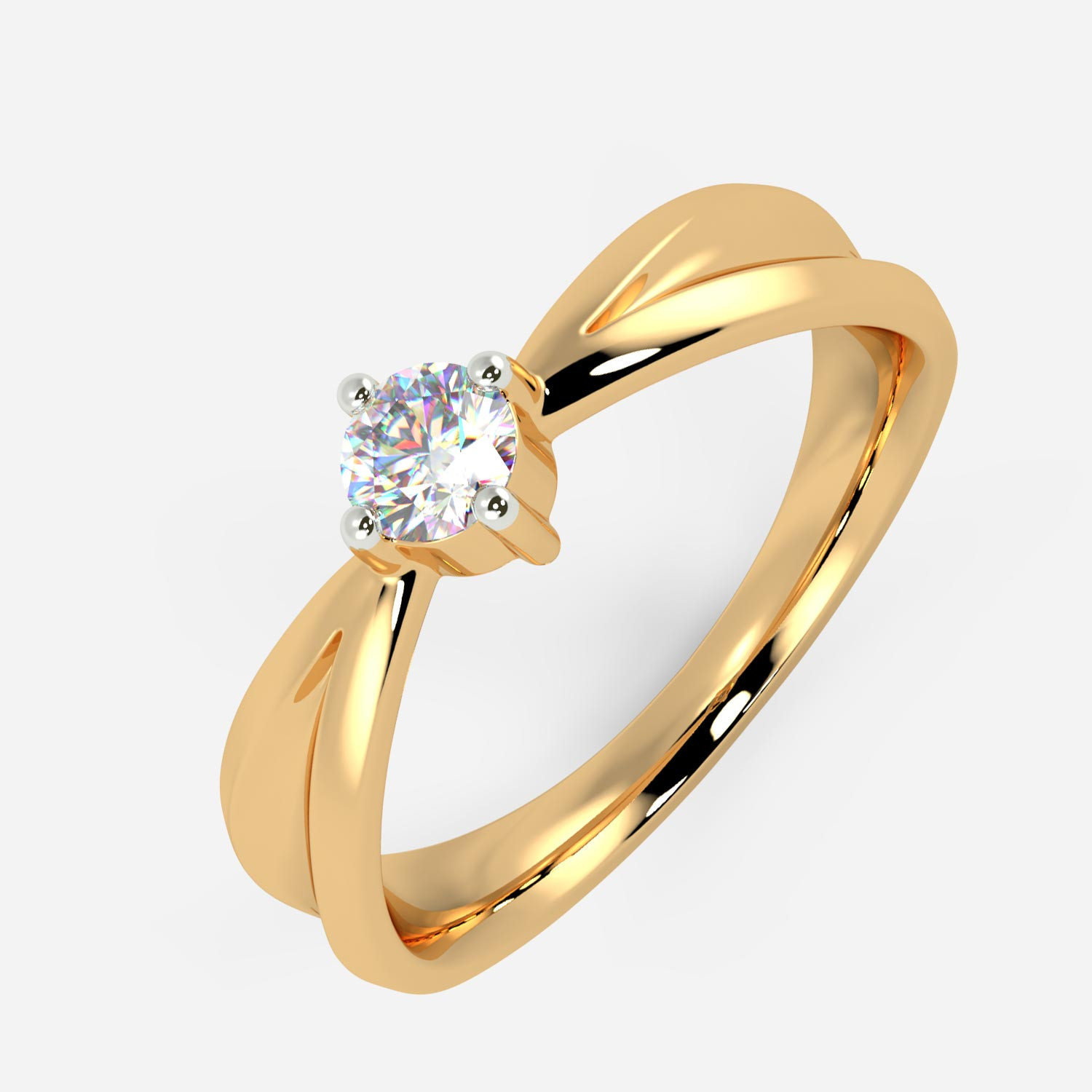 Mine Solitaire Yellow Gold Ring Mount UIRG21838Y