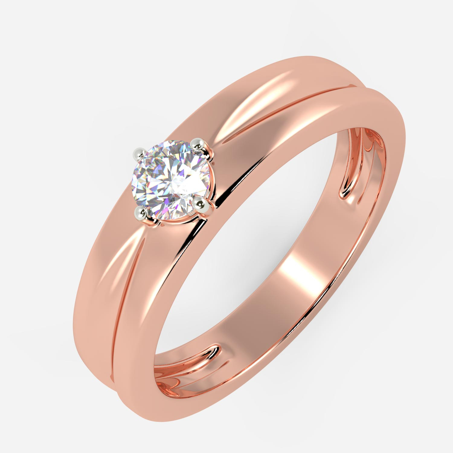 Mine Solitaire Rose Gold Ring Mount UIRG22380R