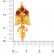 Divine 22 KT Gold Studded Drops Earring BLRAAAAAYKPU
