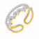 Malabar 18 KT Gold Studded Casual Ring AHDAAAAAJGQS
