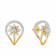 Mine Diamond Studded Studs Gold Earring AJEEAR4280