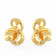 Mine Diamond Studded Studs Gold Earring AJEEAR7279