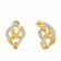 Mine Diamond Studded Hoops & Bali Gold Earring AJEENSE0874