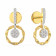 Mine Diamond Studded Drops Gold Earring AJEPER4125