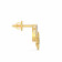 Mine Diamond Studded Studs Gold Earring AJEPER4371