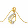 Mine Diamond Studded Casual Gold Pendant AJPENSP0883