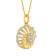 Mine Diamond Studded Casual Gold Pendant AJPENSP1065