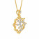 Mine Diamond Studded Casual Gold Pendant AJPPDS4092