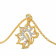 Mine Diamond Studded Casual Gold Pendant AJPPDS4092