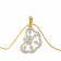 Mine Diamond Studded Casual Gold Pendant AJPPDS4392