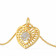 Mine Diamond Studded Casual Gold Pendant AJPPND3185