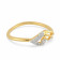 Mine Diamond Studded Casual Gold Ring AJRENSR0599