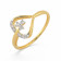 Mine Diamond Studded Casual Gold Ring AJRRNG9369