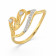 Mine Diamond Studded Casual Gold Ring AJRRNG9432