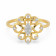 Mine Diamond Studded Casual Gold Ring AJRRNG9503