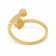 Mine Diamond Studded Two Headed Gold Ring AJRRNG9528