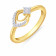 Mine Diamond Studded Casual Gold Ring AMR0111842