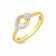 Mine Diamond Studded Casual Gold Ring AMR0111842