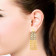 Ethnix 22 KT Gold Studded Chandelier Earring ANDAAAAABLIO