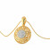 Mine Diamond Studded Casual Gold Pendant ASPASP04397