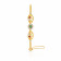 Precia Gemstone Studded Oval Gold Bangle BAPRGNJDOVA015