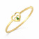 Precia Gemstone Studded Oval Gold Bangle BAPRHDPROVA019
