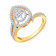 Mine Diamond Studded Broad Rings Gold Ring BMRFSET33RD
