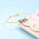Starlet Gold Oval Bangle BNDZL46202