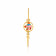 Starlet Gold Oval Bangle BNDZL46204