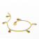 Malabar 22 KT Gold Studded Charms Bracelet BRDZSKY103