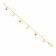 Malabar 22 KT Gold Studded Charms Bracelet BRDZSKY106