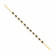 Precia Gemstone Studded Loose Gold Bracelet BRSNGGM010