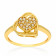 Era Uncut Diamond Studded Casual Gold Ring C5UZF
