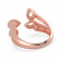 Malabar 18 KT Rose Gold Studded Casual Ring DZLR2137DZ