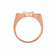 Malabar 18 KT Rose Gold Studded Casual Ring DZLR2171DZ