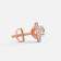 Mine Solitaire Rose Gold Earring Mount E-551163R