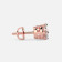 Mine Solitaire Rose Gold Earring Mount E-551165R