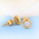 Mine Diamond Studded Studs Gold Earring E152549