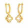 Malabar 22 KT Gold Studded Clip-On Earring ECERSGDZ015