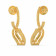 Malabar 22 KT Gold Studded Earring ECERSGDZ028