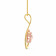 Malabar 18 KT Two Tone Gold Studded Casual Pendant ECPDM01018