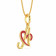 Malabar 18 KT Gold Studded Casual Pendant ECPDMO1038