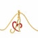 Malabar 18 KT Gold Studded Casual Pendant ECPDMO1038