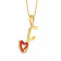 Malabar 18 KT Gold Studded Casual Pendant ECPDMO1043