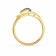 Malabar 22 KT Gold Studded Casual Ring ECRGMF1001