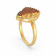 Malabar 22 KT Gold Studded Casual Ring ECRGMF1006