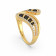 Malabar 22 KT Gold Studded Casual Ring ECRGSGDZ001