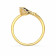 Malabar 22 KT Gold Studded Casual Ring ECRGSGDZ003