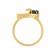 Malabar 22 KT Gold Studded Casual Ring ECRGSGDZ006